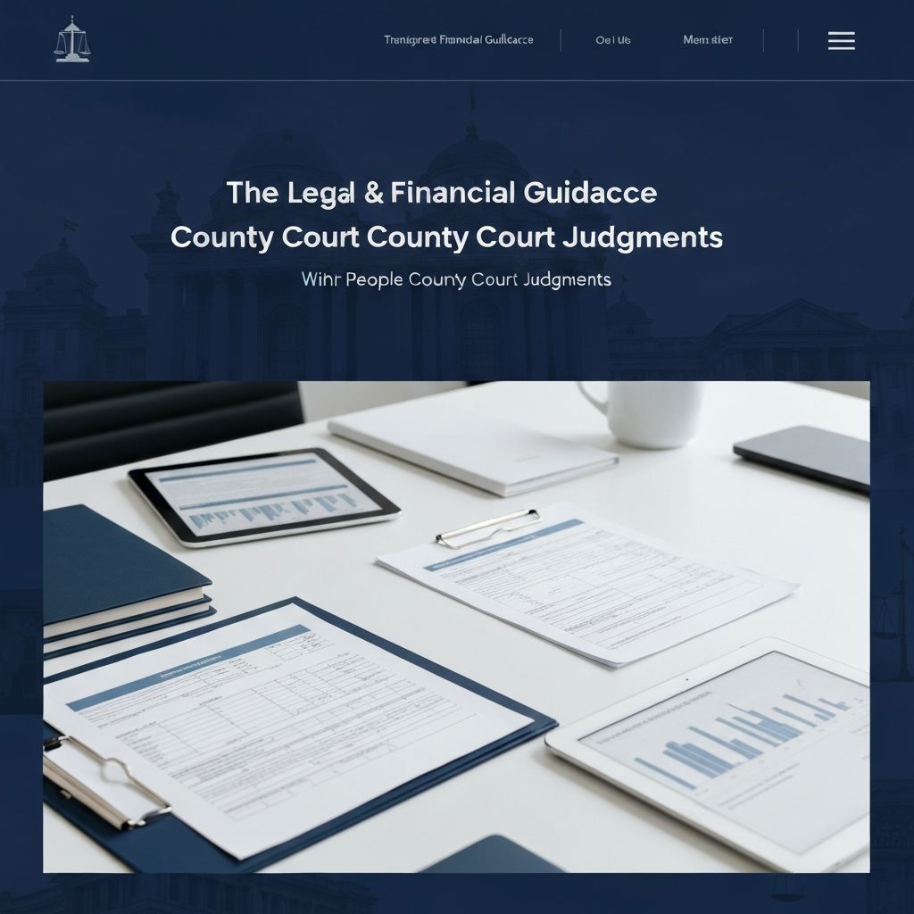 Professional guidance for CCJ matters